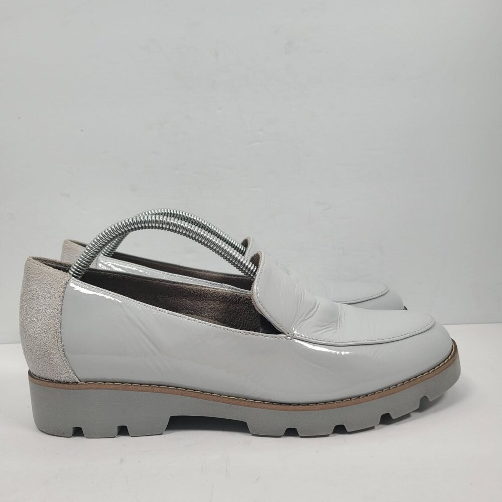Vionic Kensley Women's Gray Patent Leather Slip-on Loafers US Size 9